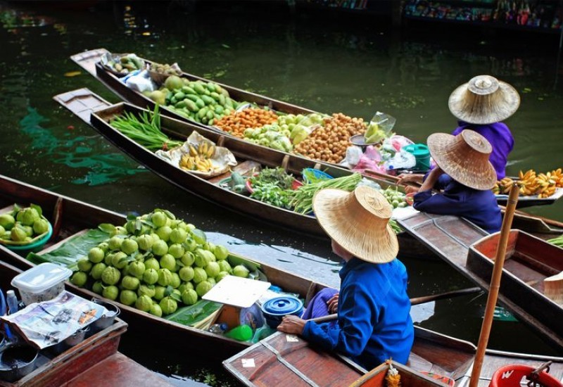Плавучие рынки в Бангкоке